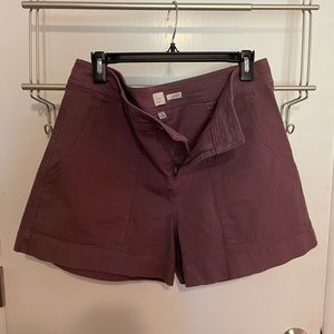 Maroon Cotton Shorts